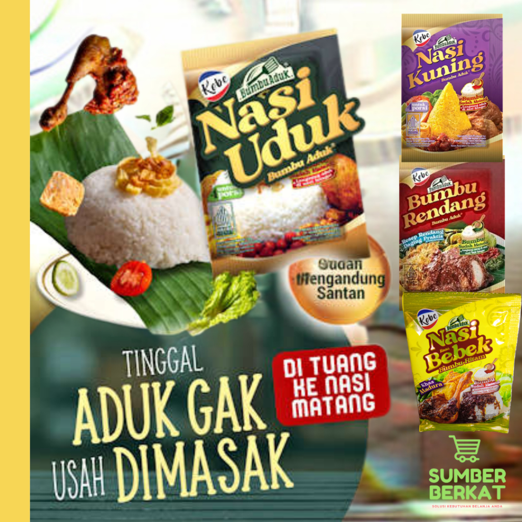 Bumbu nasi uduk とバンゴ醤油10本セット Bamboe Nasi Uduk - Savory Coconut Rice, 50gr (1.7 oz