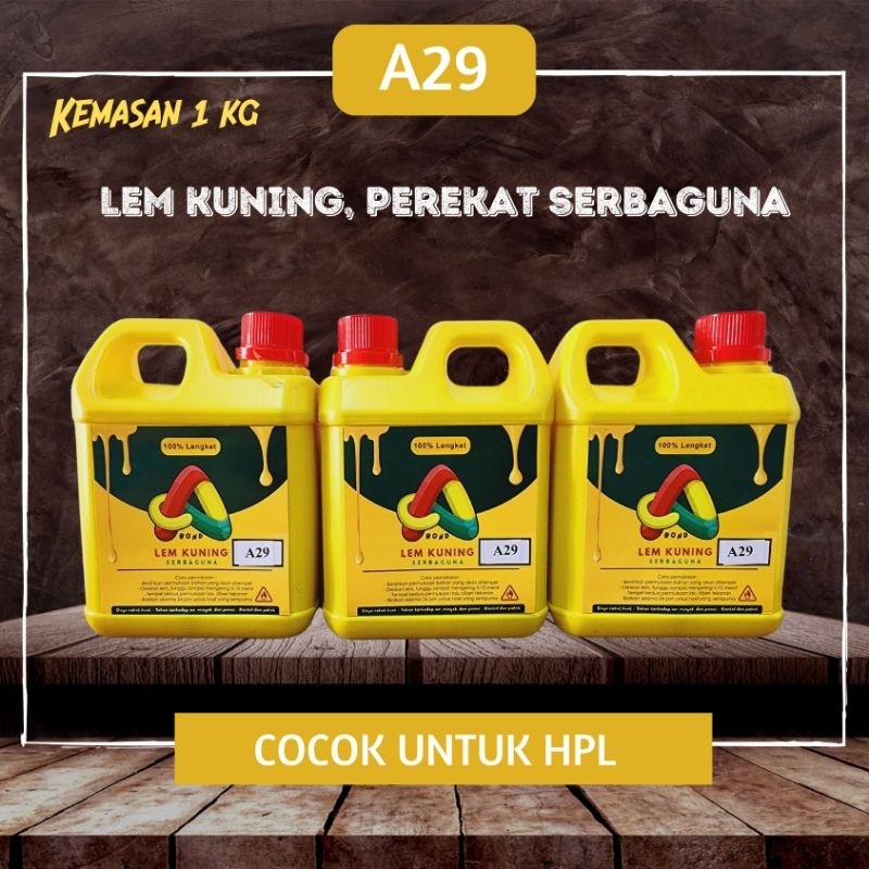 Jual Lem Kuning / Lem Hpl (A29) Kemasan 1Kg | Shopee Indonesia