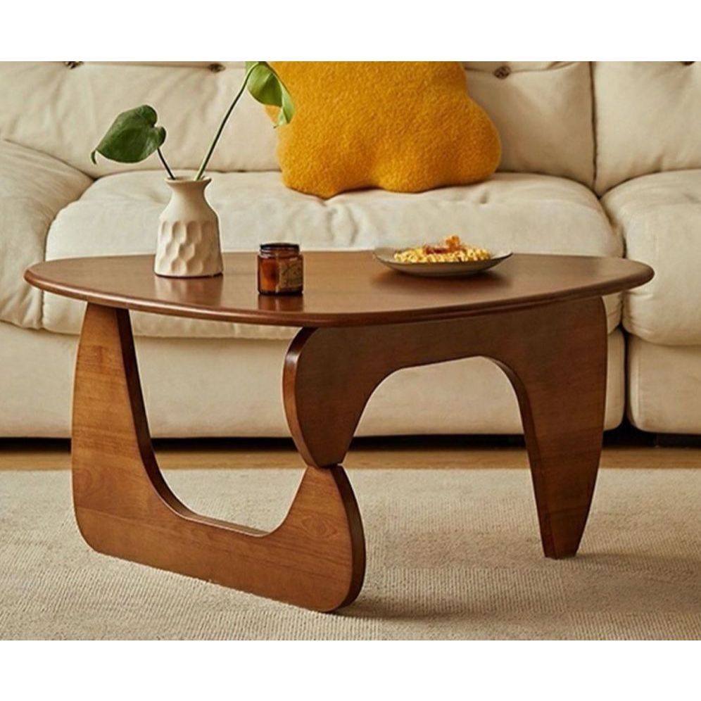 Jual Coffee Table Bulat Minimalis Kayu Jati Unik / Meja Tamu Minimalis ...
