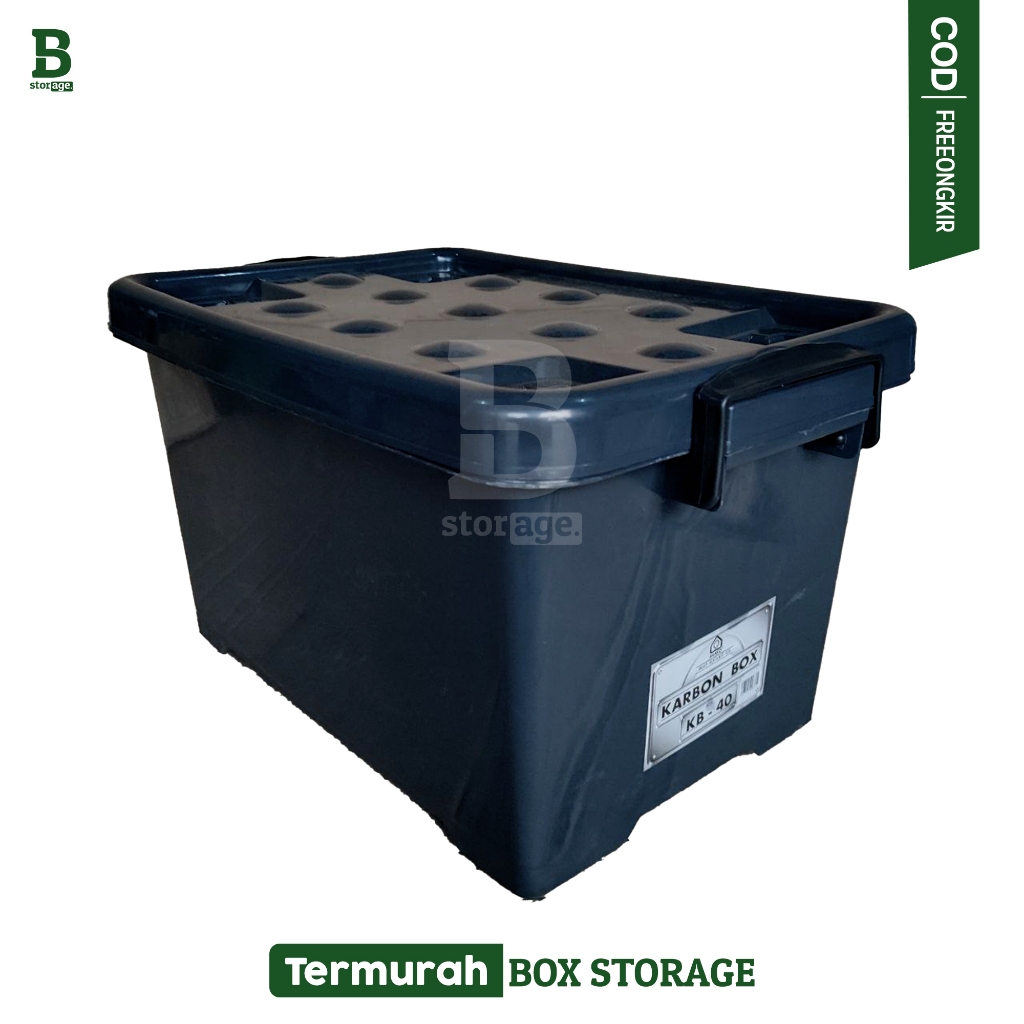 Jual Box Container Akako Hitam KB 40 38 31 27 21 12 Liter Kotak ...