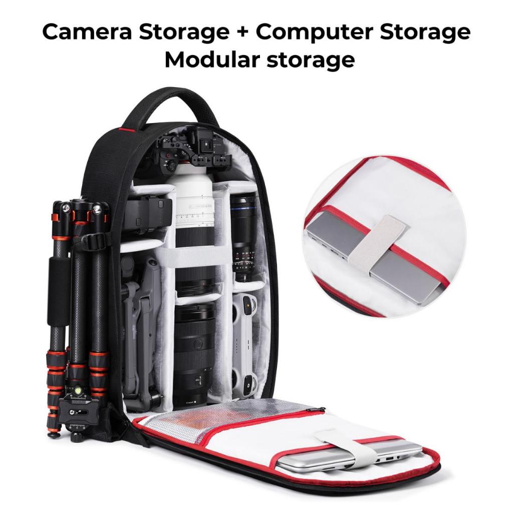 Jual K&F Concept Camera Backpack Waterproof Camera Bag 18L - Tas Kamera ...