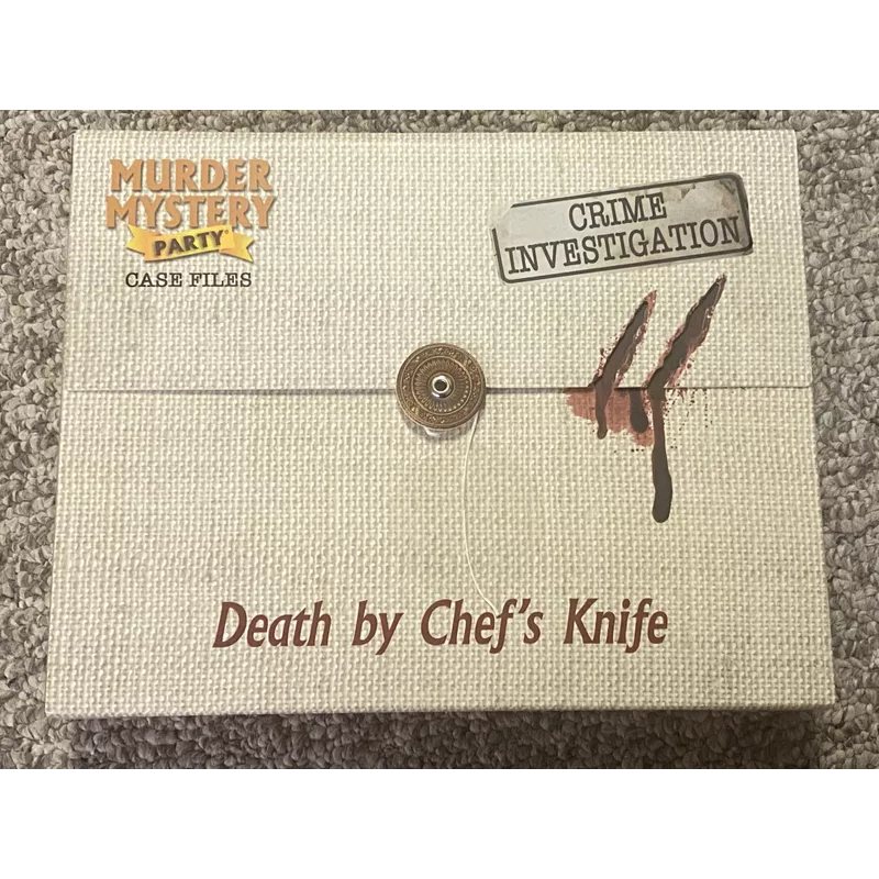Jual Murder Mystery Party Case Files Death by Chef's Knife Board Game