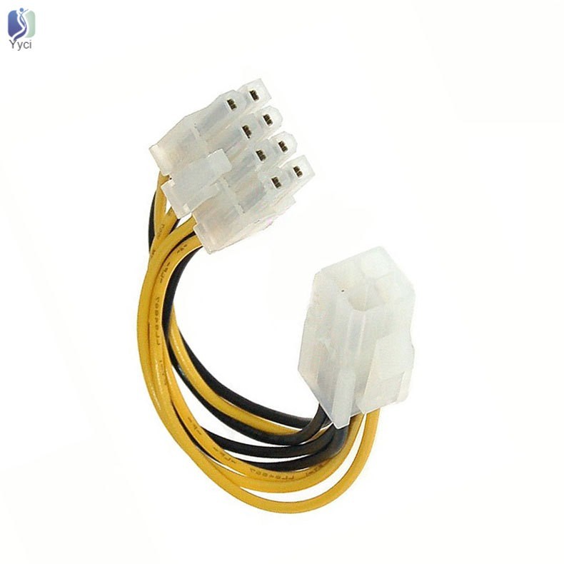 Jual Kabel ATX EPS 4pin Female To 8pin Male Power CPU Converter Cable ...