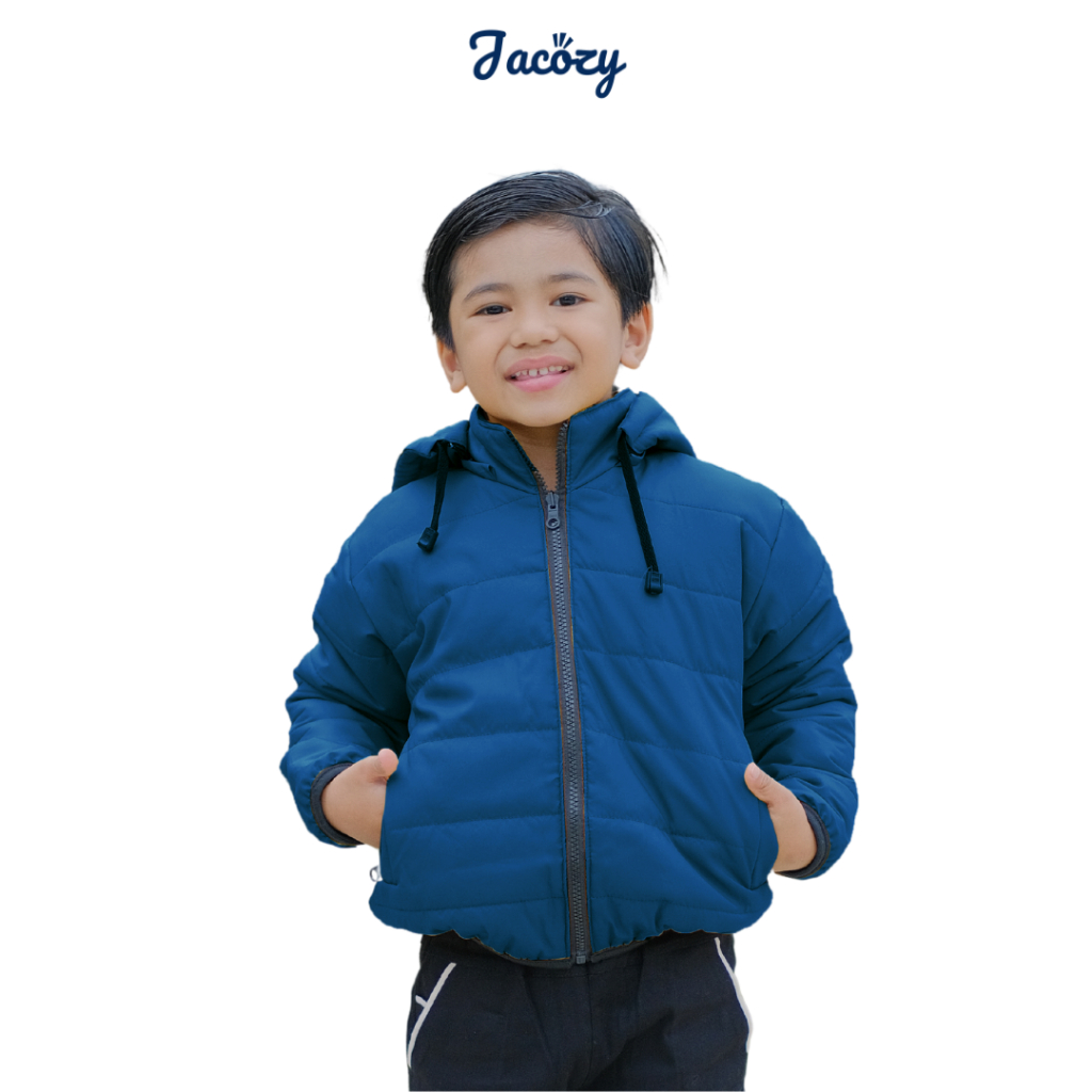 Jual Jacozy-1- Jaket Gunung Anak Polos Usia 1-12 tahun Warna Hijau ...