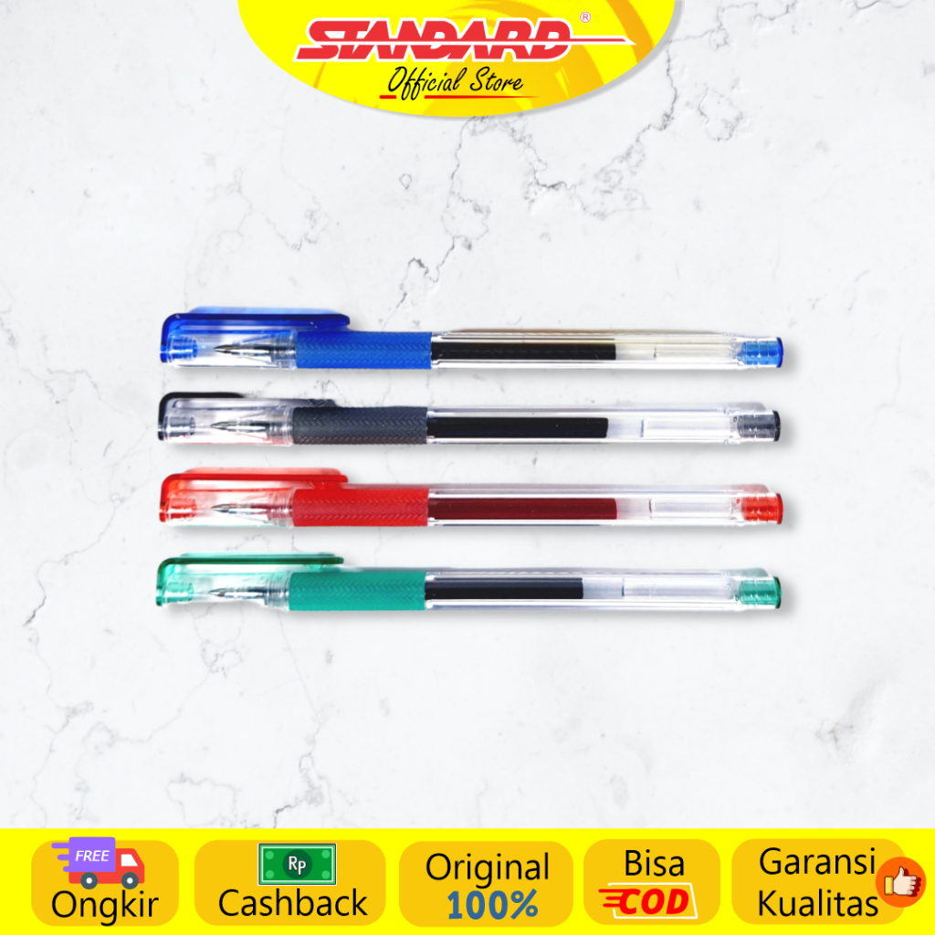 Standard - Pulpen Blive Gel 0.7 ( Alat Tulis / Pen / Ballpoint / Pena ) (5)
