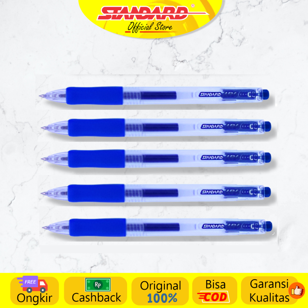 Standard - Pulpen JR6 0.7 ( Alat Tulis / Pen / Ballpoint / Pena ) (8)
