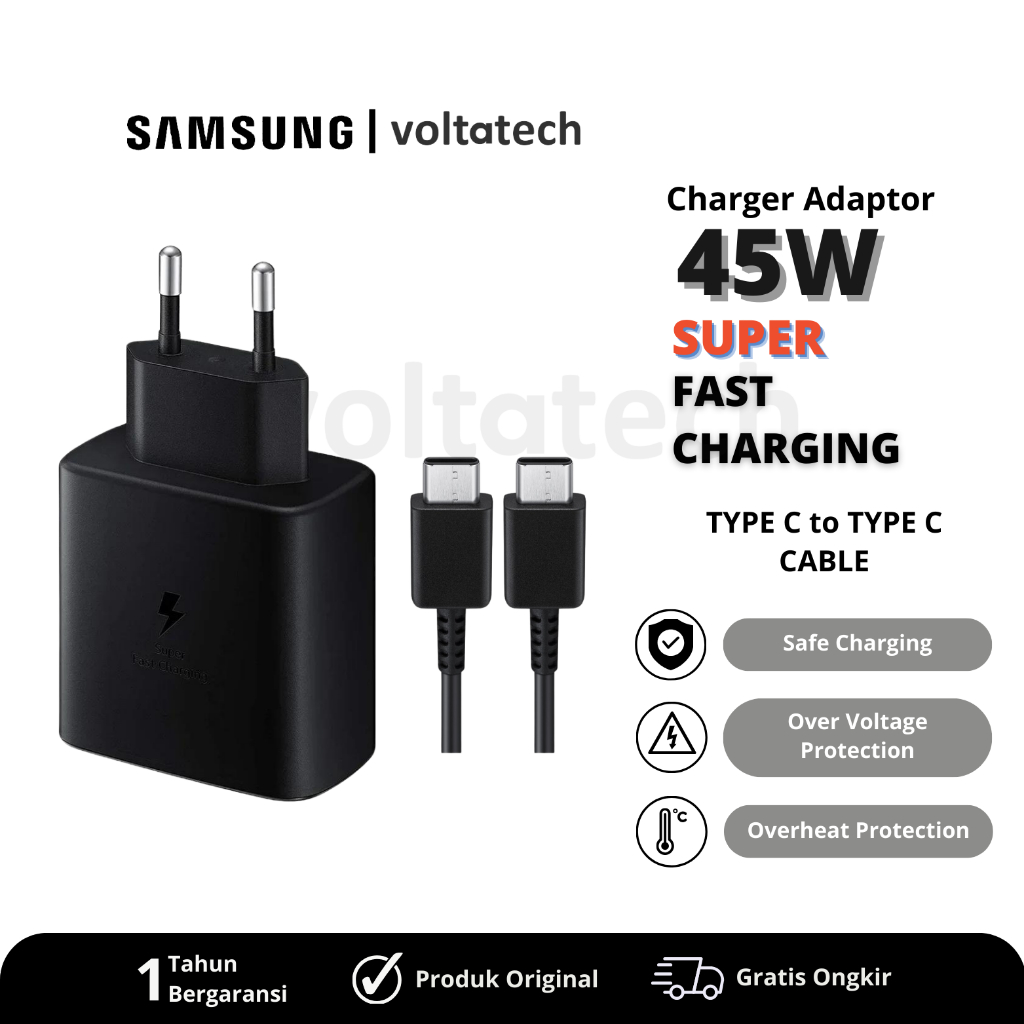 Jual Charger Samsung 45W Super Fast Charging Original Compatible All