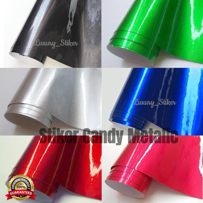 Jual Stiker Motor Candy Metalic Sticker Mobil Glossy Premium L50Cm ...