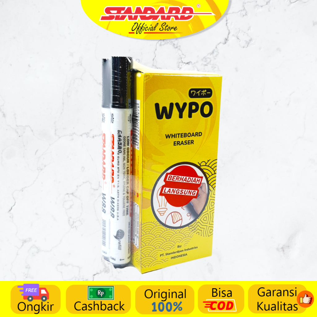 Standard - W88 Whiteboard Marker Warna Pink, Green, Violet @2 pcs ( Spidol yg bisa dihapus ) (7)