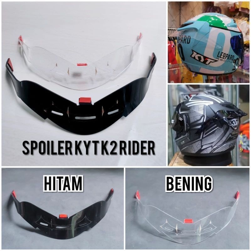 Jual spoiler kyt k2rider Spoiler Helm kyt K2r free sticker | Shopee ...