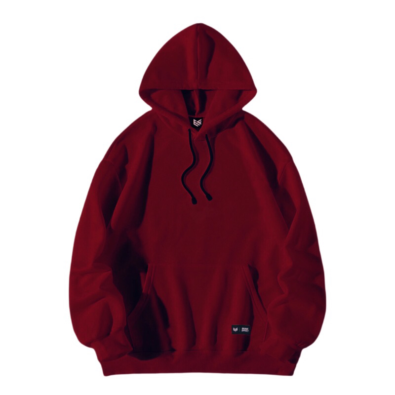 Jual METAMORPH BRAVE EFFECT Jaket Sweater Hoodie Polos Basic Unisex MAROON Shopee Indonesia