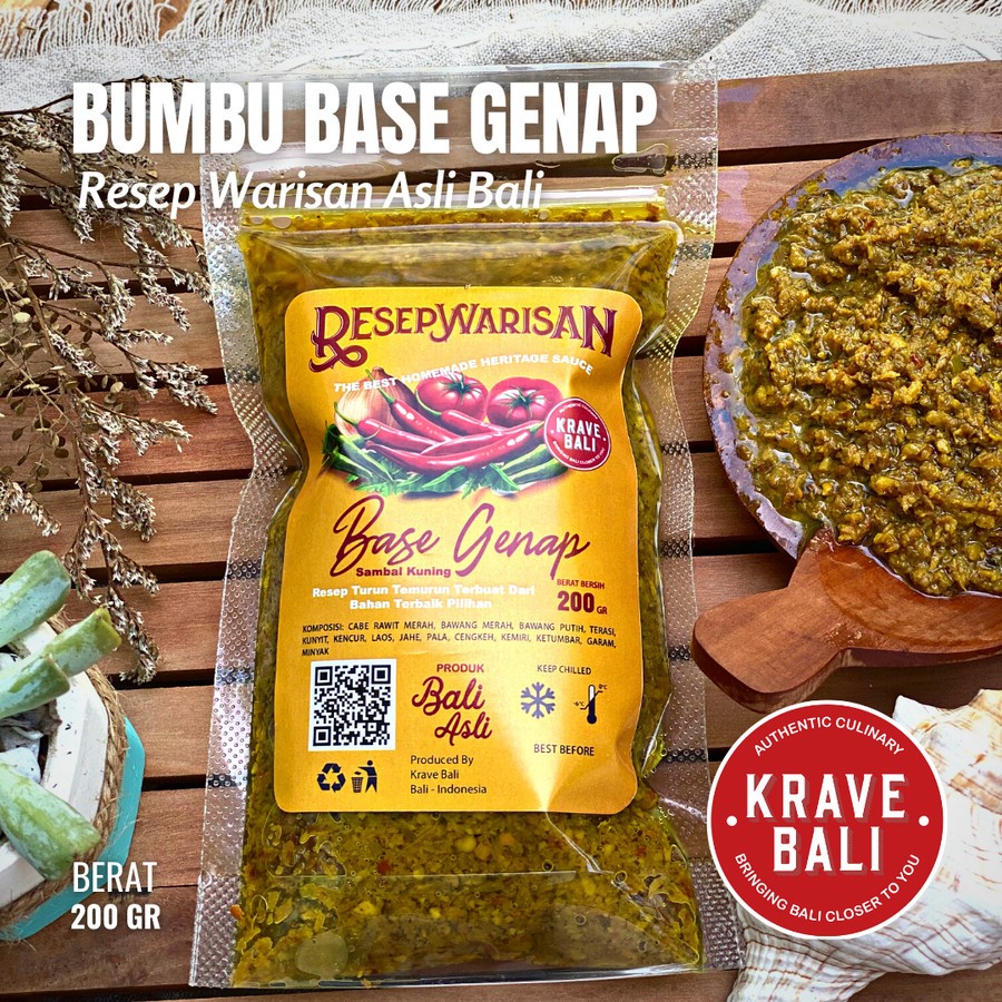 Jual KRAVE BALI Bumbu Base Genap Resep Warisan Asli Bali 200 gr - Bumbu ...