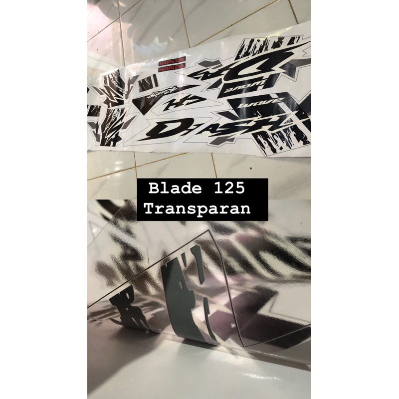 Jual stiker striping honda blade 125 model wave dash malaysia | Shopee ...