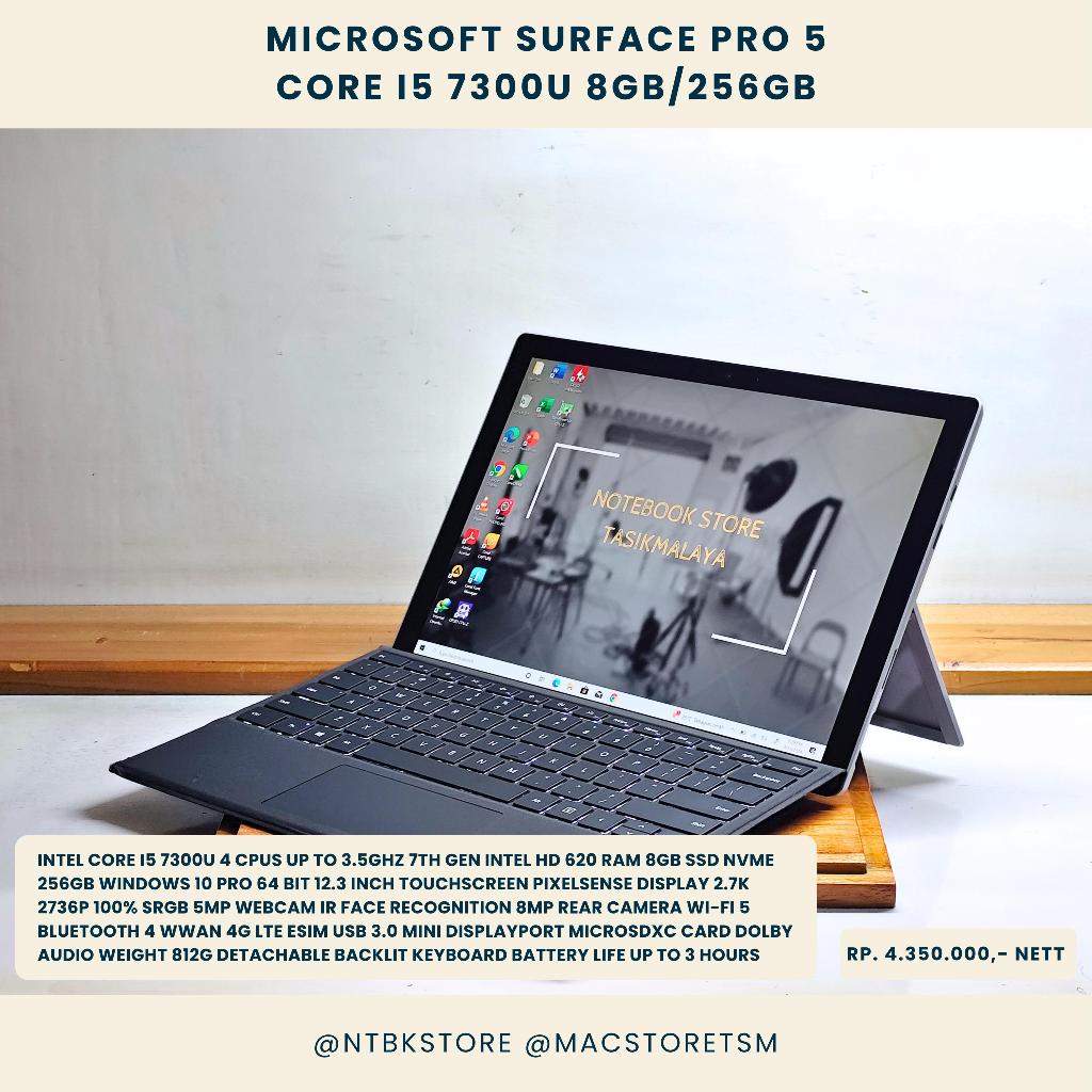 Jual Microsoft Surface Pro 5 Tablet Windows Core i5 7300U Gen 7 8GB