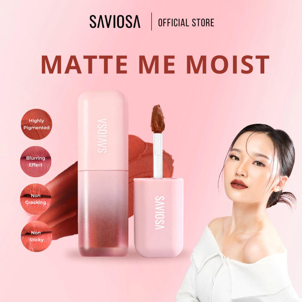 SAVIOSA Cloud Velvet - Buttery feels - Lip matte - Lip cream