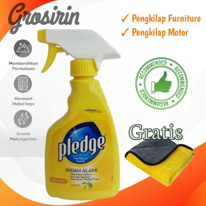 Jual pledge paket pengkilap furniture polish 450ml | Shopee Indonesia