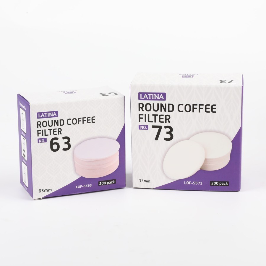 Jual Latina Round Coffee Paper Filter 200pcs Box Cold Drip Moka ...