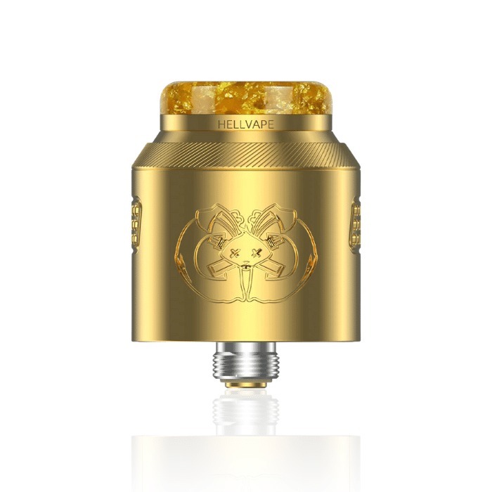 Jual RDA Drop Dead V2 Gold 24MM Dual Coil 100% Authentic | Shopee Indonesia