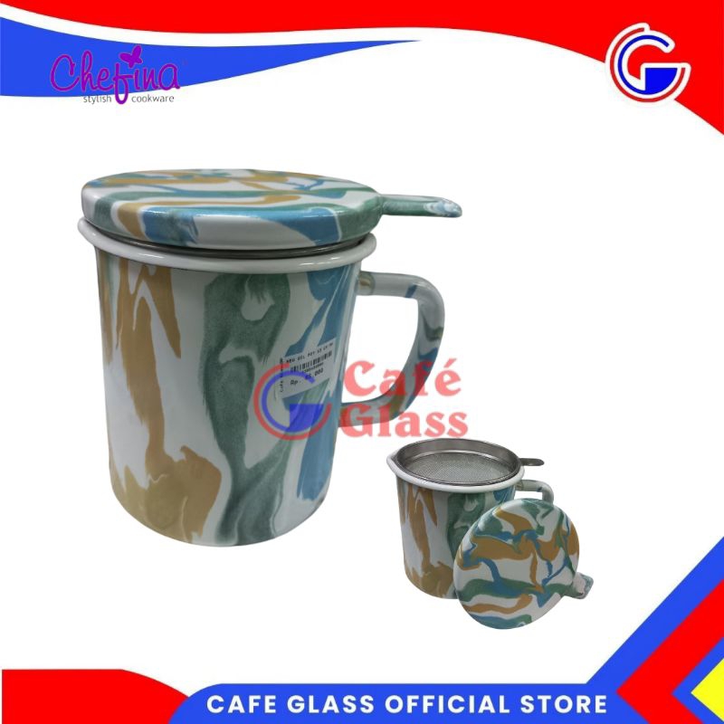 Oil Pot/Tempat Minyak Enamel/Oil Pot Marble