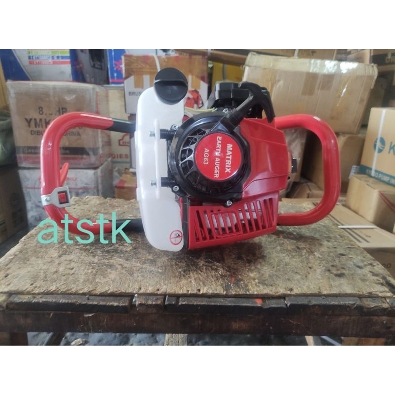 Jual mesin bor gali tanah matrix AG63 berikut mata bor 100mm 150mm ...