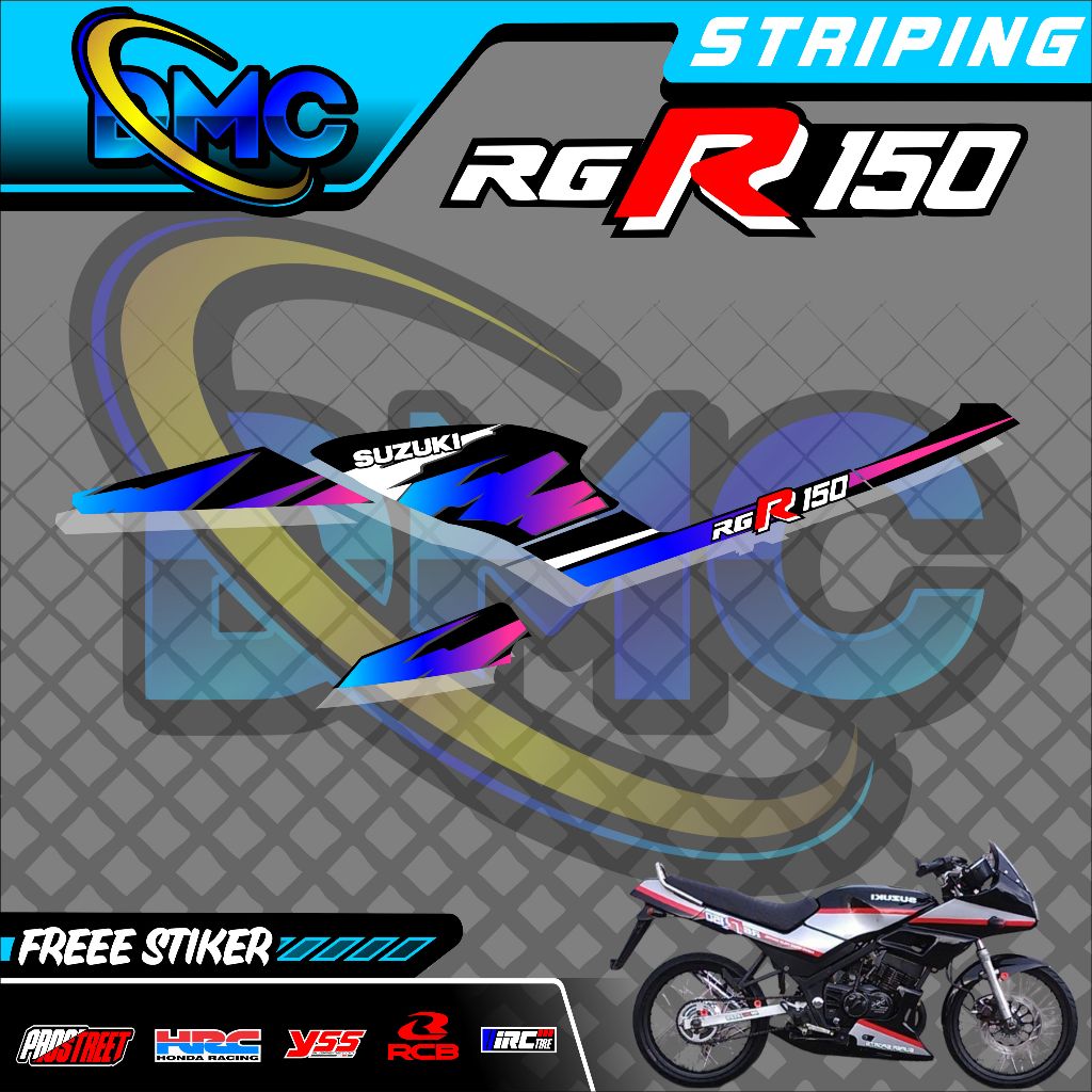 Jual Yamaha Stripping RGR Full Body Sticker Variasi Simple Grafik ...