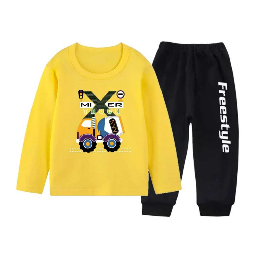 Jual Set Pj Baju Kaos Anak Laki Laki Setelan Lengan Panjang Pakaian ...