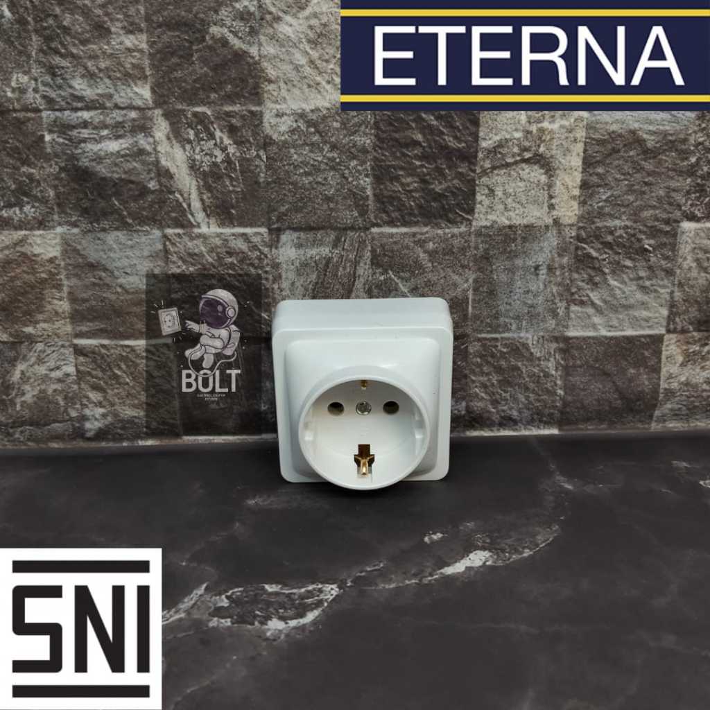 Jual Stop Kontak Bulat OB ETERNA W6007 Putih | Shopee Indonesia