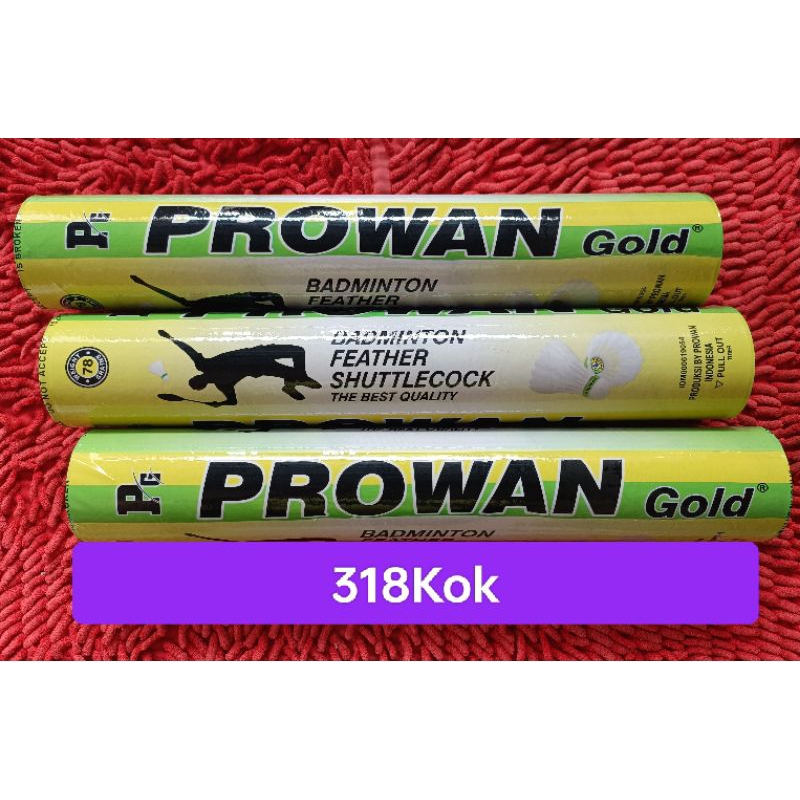 Jual Shuttlecock KOk Badminton Prowan Gold | Shopee Indonesia