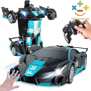 Adida Toys Mainan Anak Remote Control Rc Transforming Robot 1:14 Gesture Sensing Transform Robot