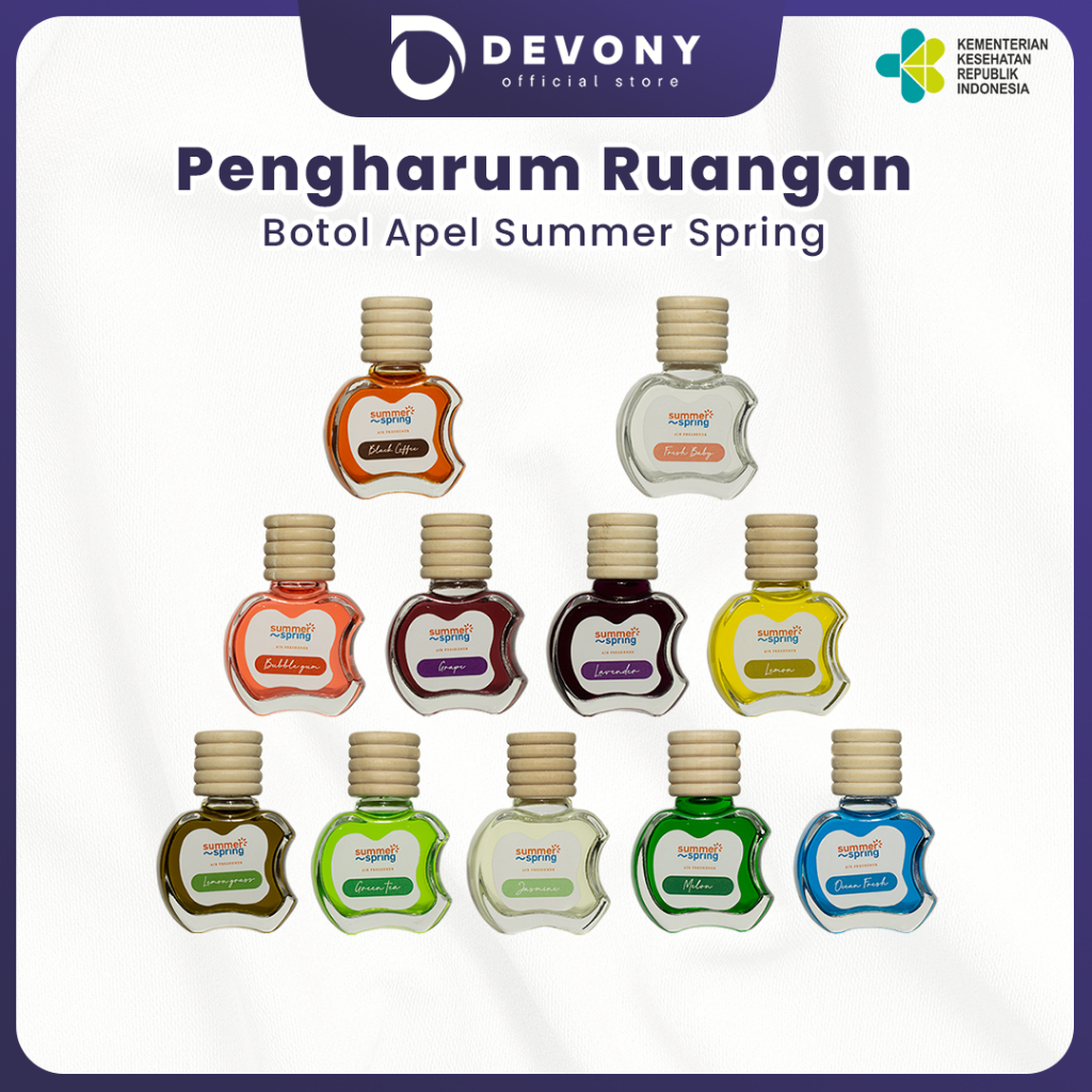 Jual Summerspring Parfum Mobil Ruangan Kamar Mandi Lemari Botol Apel ...