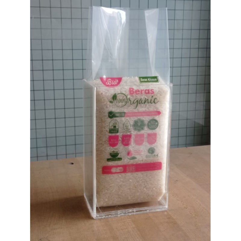 Jual Plastik Vakum Beras 1 Kg Tebal 155 Micron Bahan Nylon Model Gusset ...