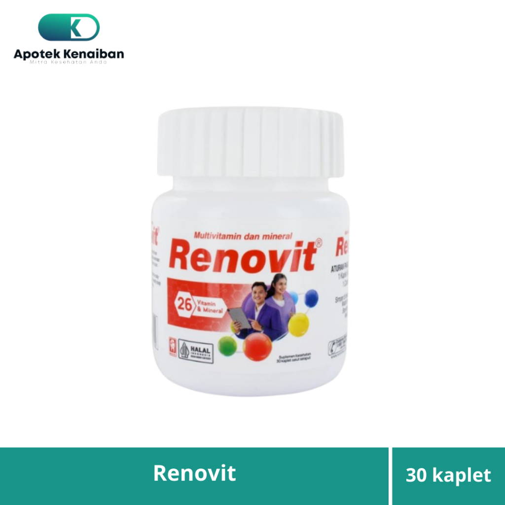 Jual RENOVIT 1 BOTOL 30 KAPLET | Shopee Indonesia
