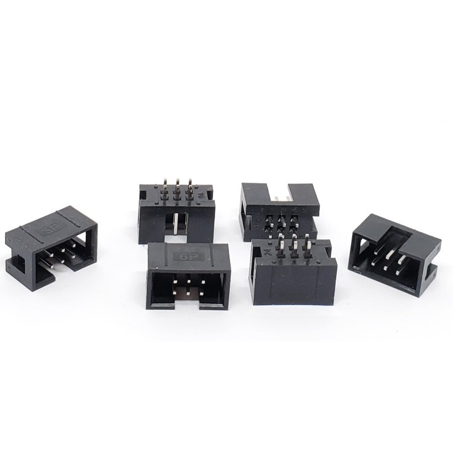 Jual DC3-16P IDC BOX Header 16pin 2x8 Male Socket JTAG Soket 16 pin ...
