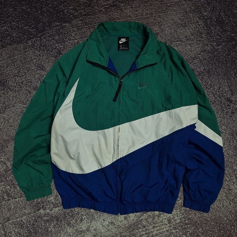Jual jaket vintage nike wibdbreaker nike colourblock nike