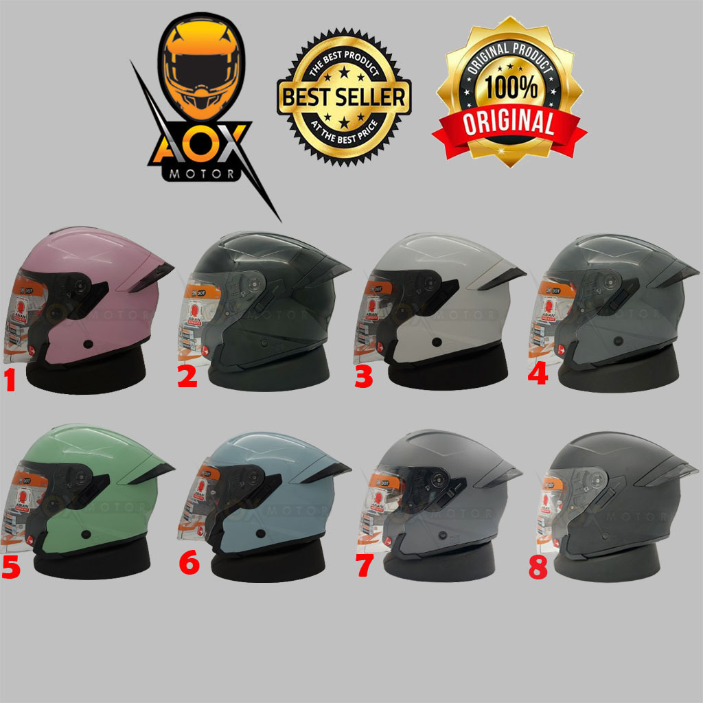 Jual Helm Halfface INK TERRA 2 ORIGINAL Solid Polos Spoiler (ongkir 2Kg ...