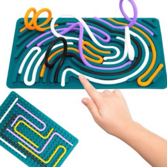 4 Tableros Sensoriales Dinosaurio | Silicone Fidget Toy Educativo | Juguete De Actividades Portátil +3 Años Con 11 Palos