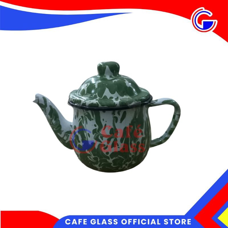 Teko Lurik / Teko Ekonomi 12Cm / Water Jug Enamel Jadul Antik