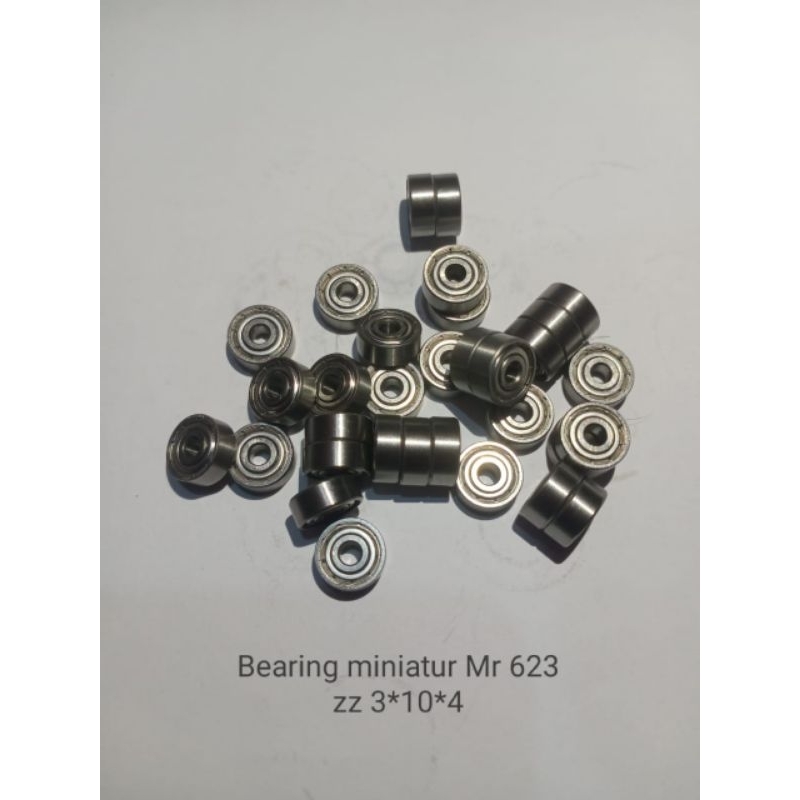 Rillenkugellager, 10 Stück 623-2RS Miniatur-Stahllager, Kugellager Doppelt Gummiversiegelte Stahlkugellager Lager Miniaturlager Kugellager Stahllager 623 Lager 3 X 10 X 4 Mm