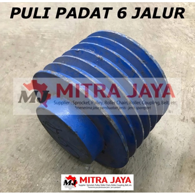 Jual PULI BESI PADAT B6 x 4 inch POLI PULLEY PULLY BESI ANCURAN 6 JALUR ...