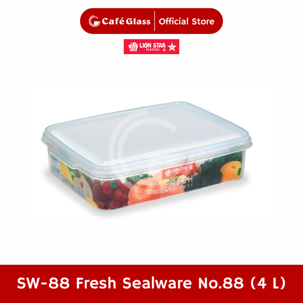 Toples Fresh Sealware 4L Lion Star SW88 - Kotak Plastik Jumbo Tupperware Kedap Udara