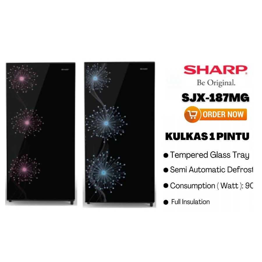Jual SHARP SJ X187 MG Kulkas 1 Pintu Shine (166/157L) - KHUSUS CIKARANG ...