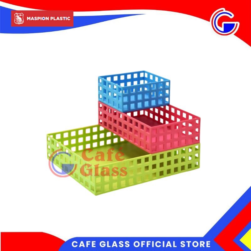 Bk124 Mesh Basket Besar/Maspion Keranjang Plastik Serbaguna Large - Mesh Basket L