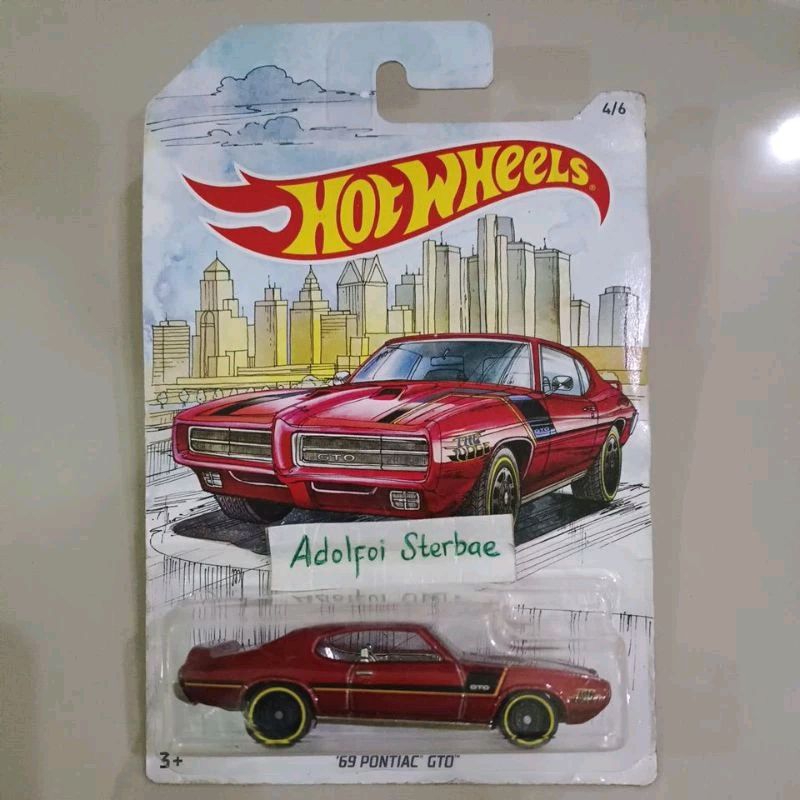 Jual hotwheels hot wheels '69 pontiac gto t hunt thunt treasure