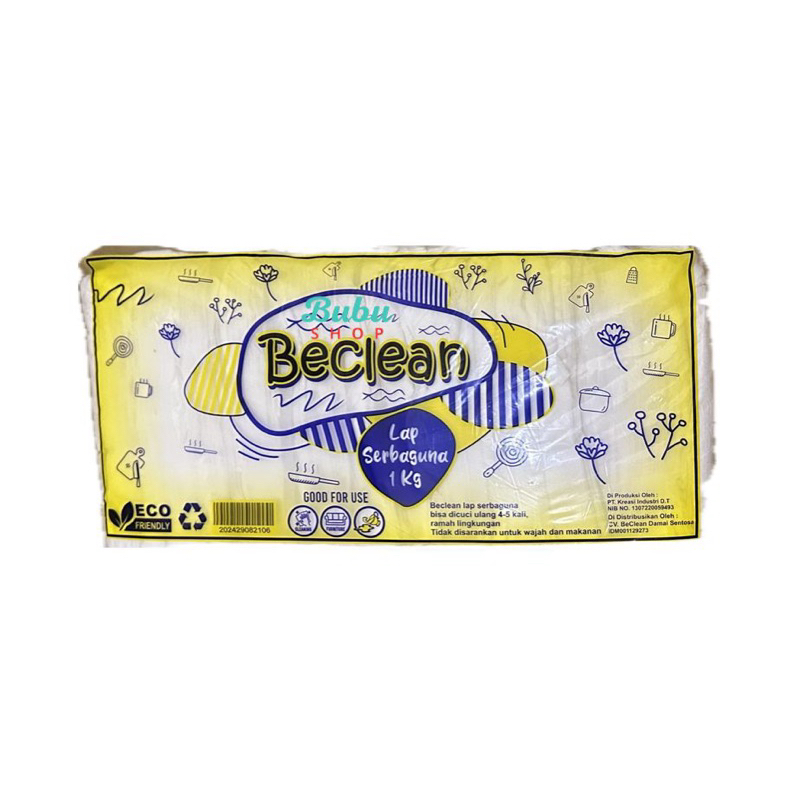 Jual (BeClean 1kg potong 1/2) tisu kompor / Lap serbaguna (1kg potong 1 ...