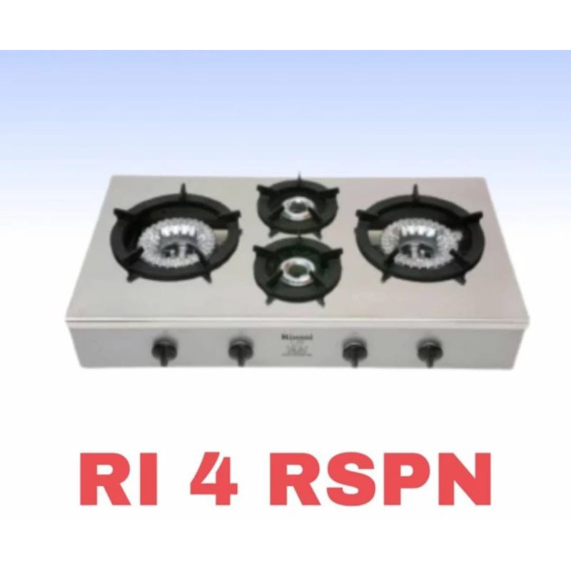 Jual Rinnai Kompor Gas 4 Tungku RI 4 RSPN Bagus / Api Super Besar ...