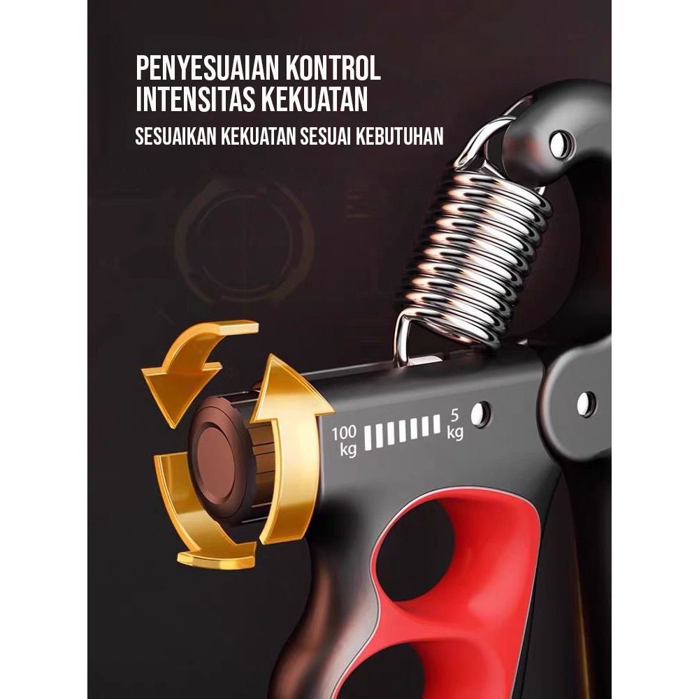 Jual BBAK Handgrip Hand Grip 5-100 KG Alat bantu fitness Otot lengan ...