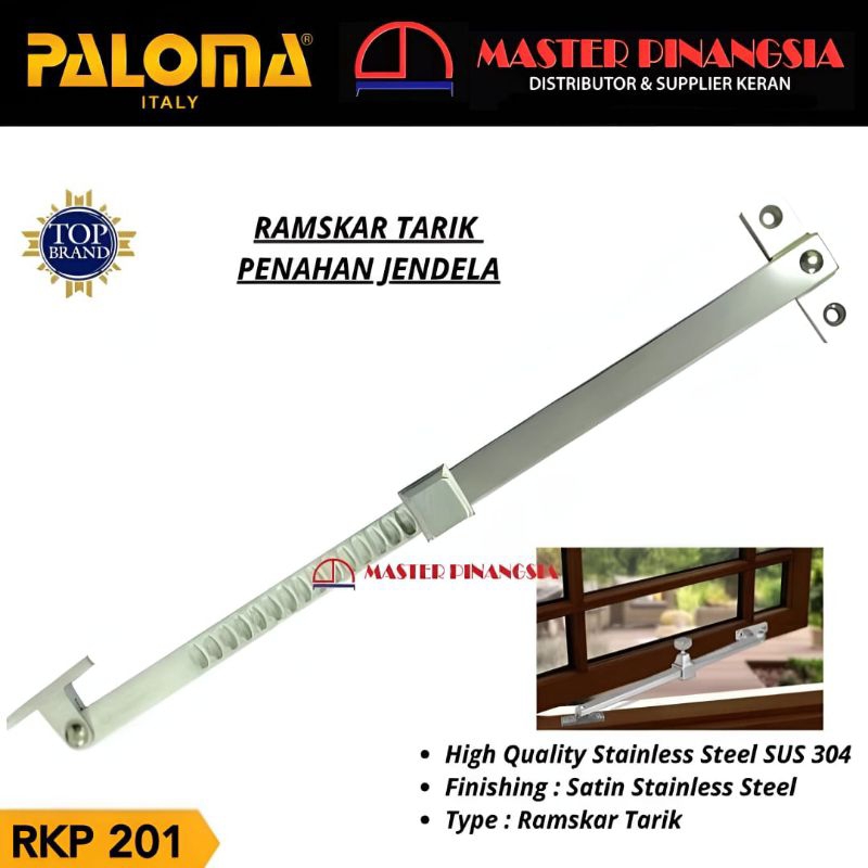 Jual RAMSKAR PALOMA RKP 201 LAMSKAR PENAHAN JENDELA STAINLESS SUS 304 ...