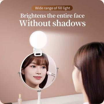 JOPREE K01 LED Rechargeable Selfie Lighting Ring Light Mini Portable Clip On Smartphone Laptop