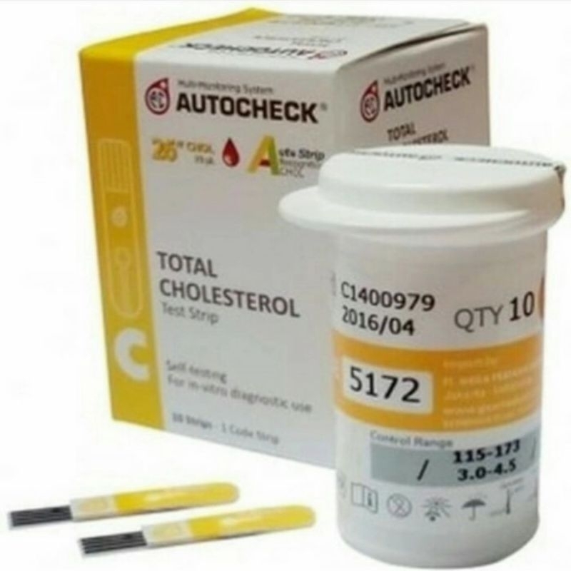 Jual Strip Autocheck Cholesterol isi 10 strip | Shopee Indonesia