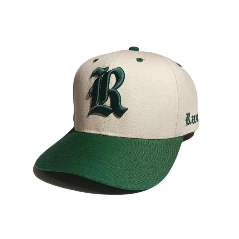 Jual Rawa Baseball Cap - Huruf R - Topi Cream Hijau Tua - Topi Baseball ...